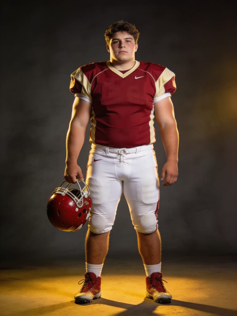 High School lineman