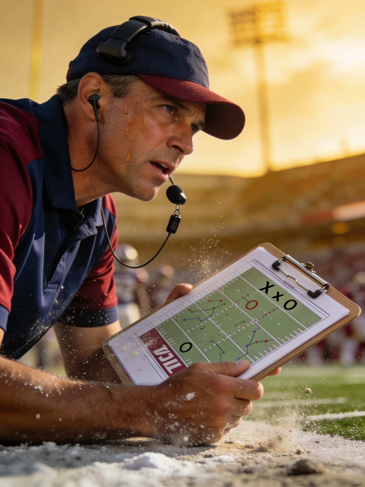 Coach on the sideline